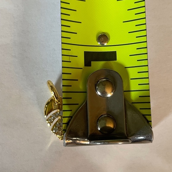 Charm for Pandora Bracelet Palm Tree Leaf Gold with Rhinestones - Picture 6 of 7